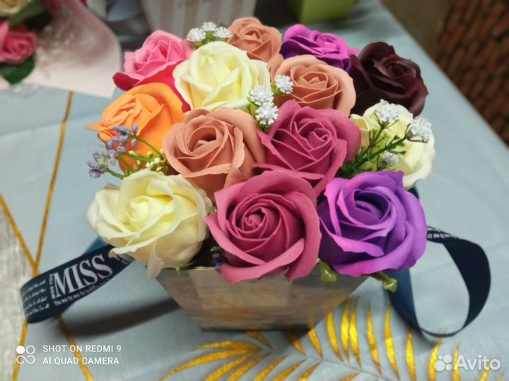 Мыльные розы букет