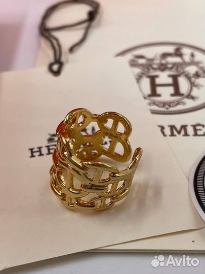 Кольцо эрмес hermes