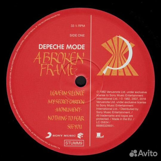 Виниловая пластинка Sony Depeche Mode A Broken Fra