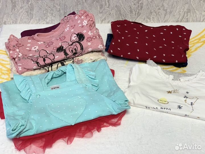 Одежда пакетом для девочки 80