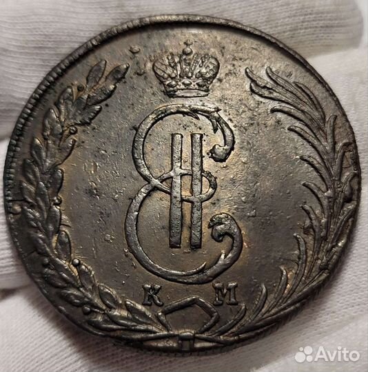 10 копеек 1773 км, Сибирская медь, блеск