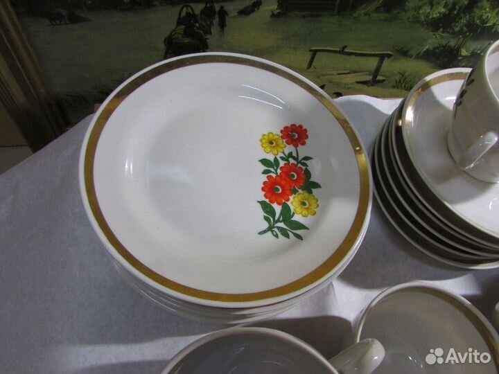 Сервиз чайный Прокопьевский фарфоровый завод