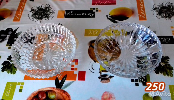 Салатницы. Хрусталь. СССР