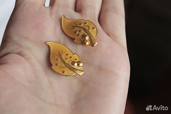 Клипсы винтаж Чехословакия