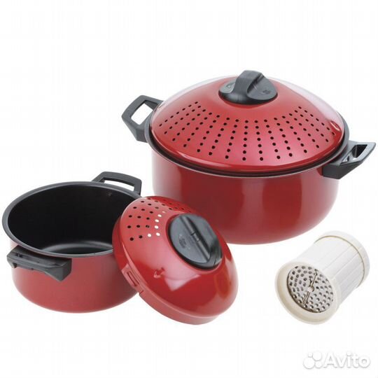 Набор кастрюль для макарон Bekker опт/ роз