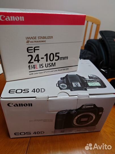 Зеркалка Canon 40D + объектив EF 24-105mm f/4L