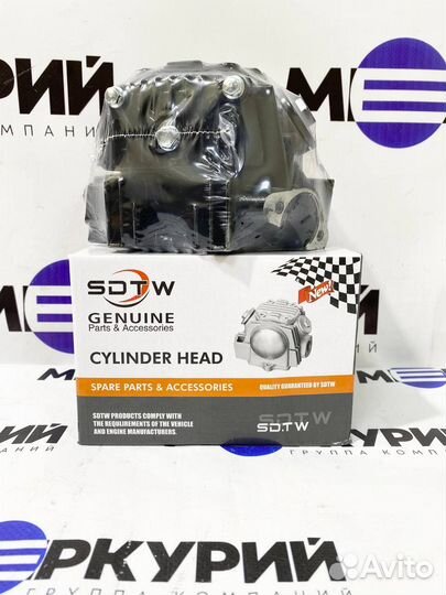 Головка цилиндра ГБЦ мопед Alpha 110 кубов 52.4мм