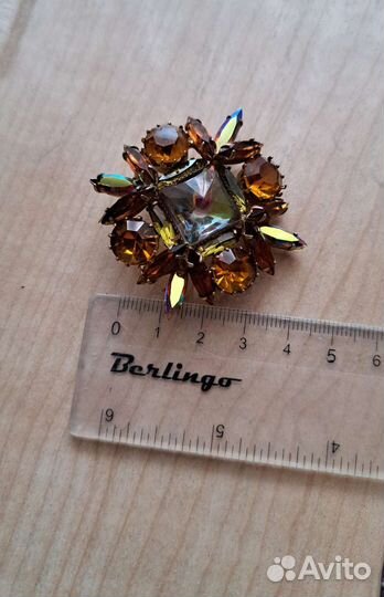 Брошь винтаж Чехия