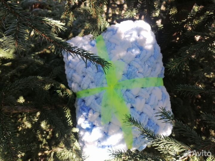 Плед детский вязаный ручная работа