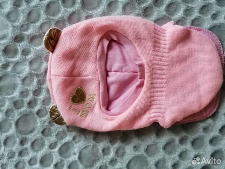Шапка шлем для девочки