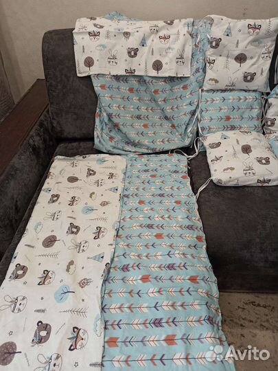 Комплект детского постельного белья с бортиками