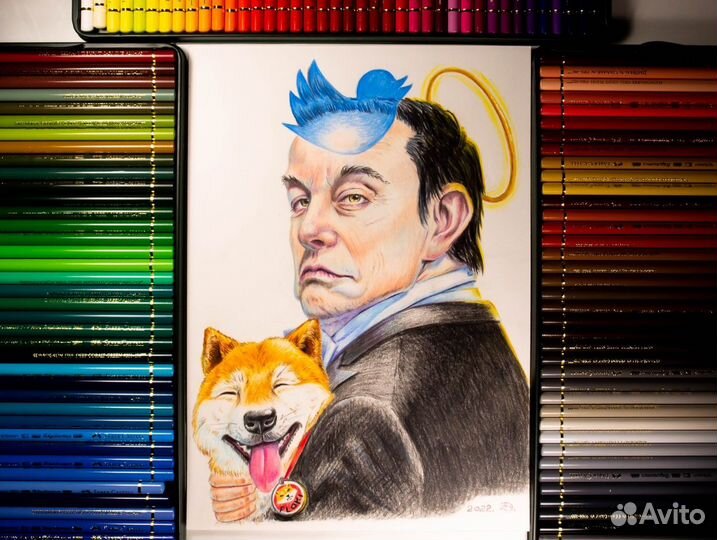 Дружеский шарж на заказ по фотографии