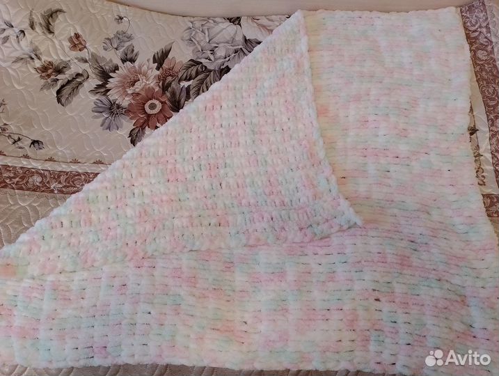 Плед детский вязаный ручная работа