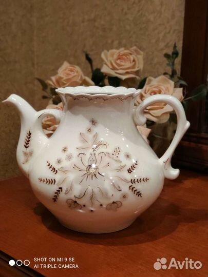 Чайник большой керамический СССР