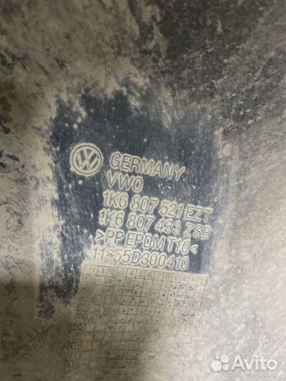 Юбка заднего бампера Volkswagen Golf 5 Гольф