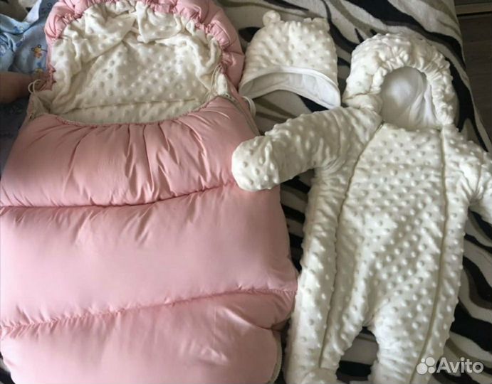 Комплект на выписку для девочки зима