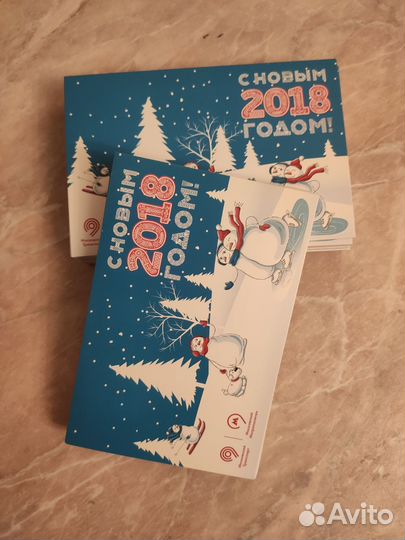 Почтовые открытки 100шт