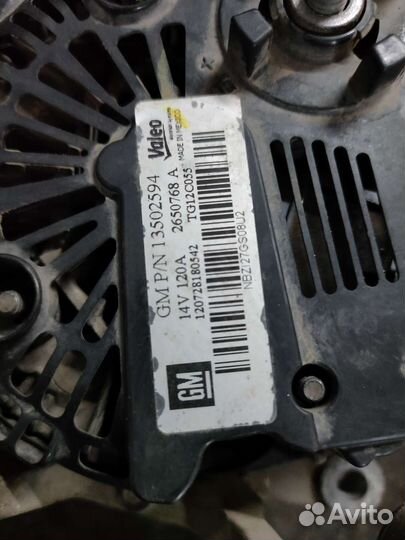 Генератор GM на opel astra j 1.6