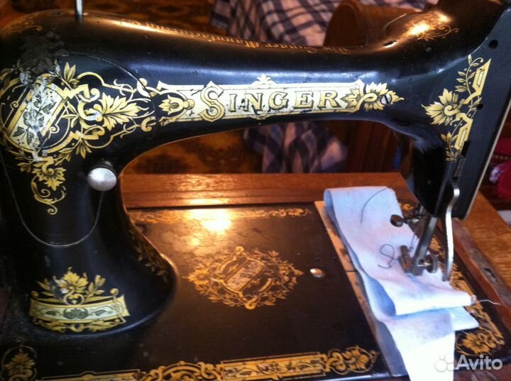 Швейная машина Singer (1906 г), рабочая, настроена
