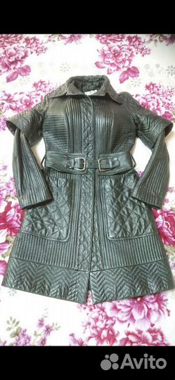 Кожаное пальто