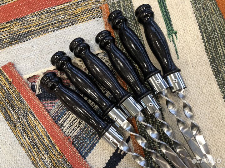 Шампур с дер. ручкой рк 35х12х3 мм