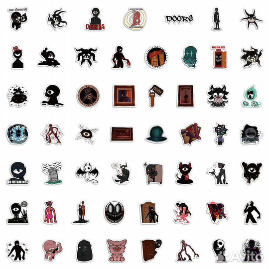 Наклейки Стикеры Роблокс,аниме,уэнсдэй,вансдей