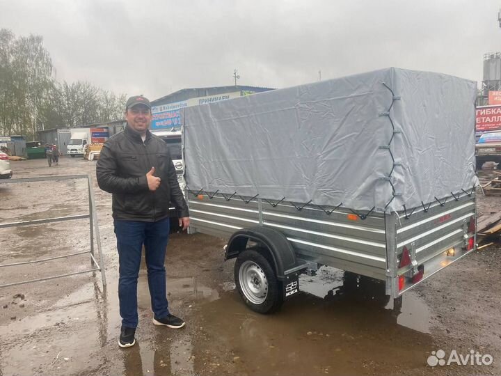 Прицеп легковой mzsa с высоким бортом. Рассрочка