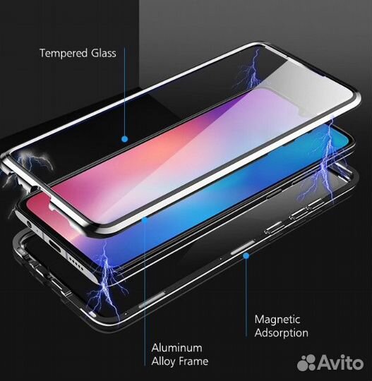 2х сторонний магнитный чехол для Xiaomi 10