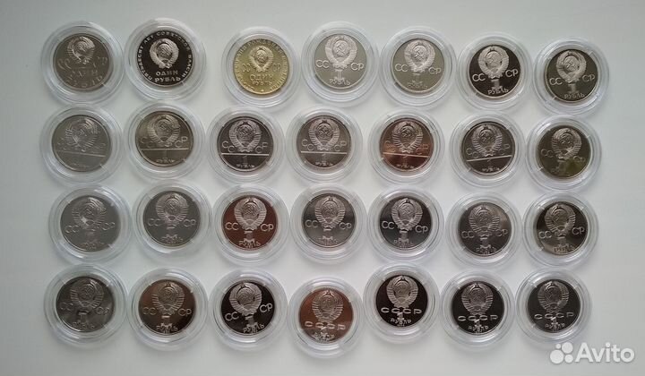 Экспортный набор 82 юбилейные монет СССР пруф RAR
