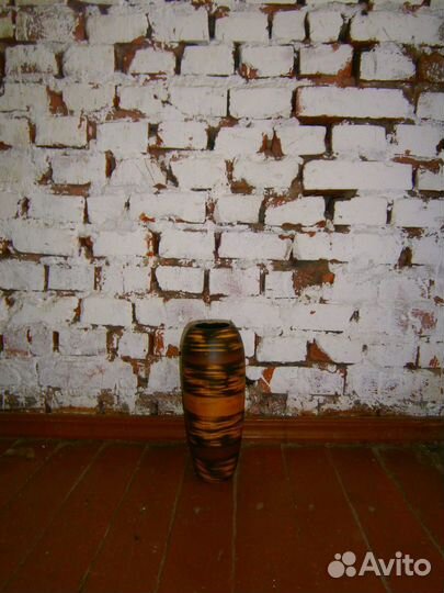 Ваза для цветов керамика Италия Шоколад