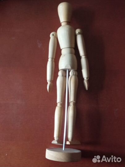 Манекен художественный деревянный человек 30 см