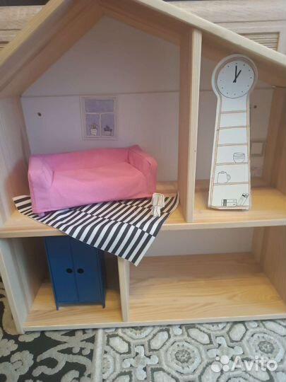Кукольный домик IKEA флисат с мебелью