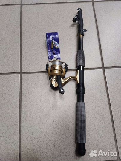 Спиннинг 2,4м новый в сборе