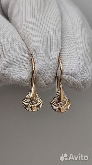 Е.Ц. Серьги, золото 583, id 75176