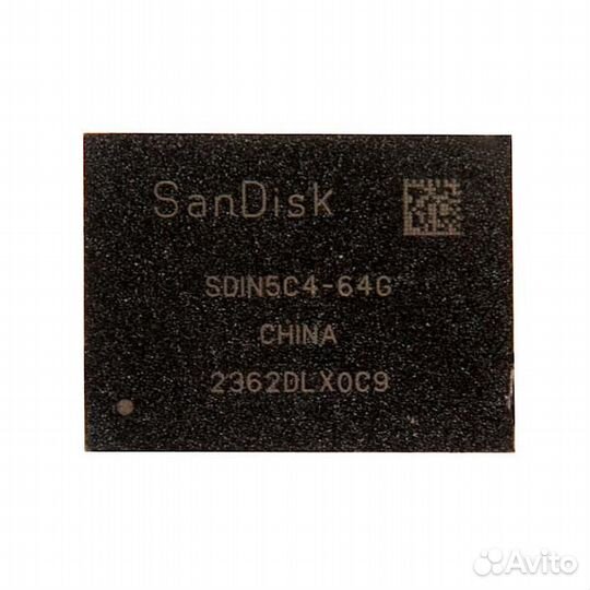 Микросхема emmc nand flash sandisk sdin5C4-64GB с