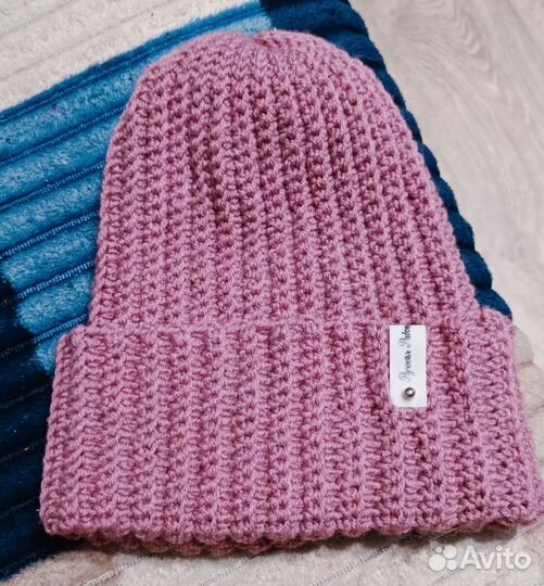 Шапка женская вязаная ручная работа