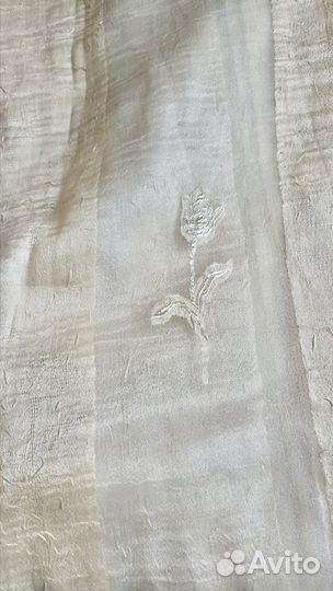 Тюль вуаль золотистый 2.35 х 4.8 м с утяжелителем