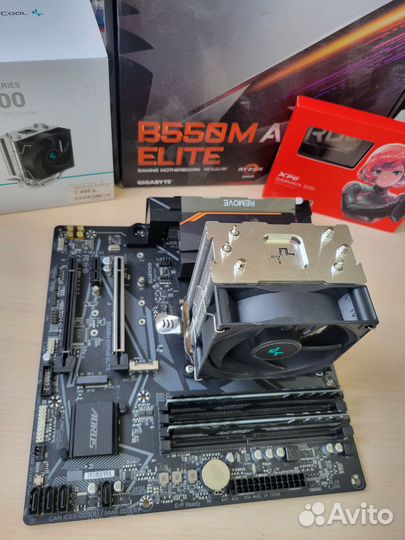 Комплект: процессор,материнская планта,озу,кулер