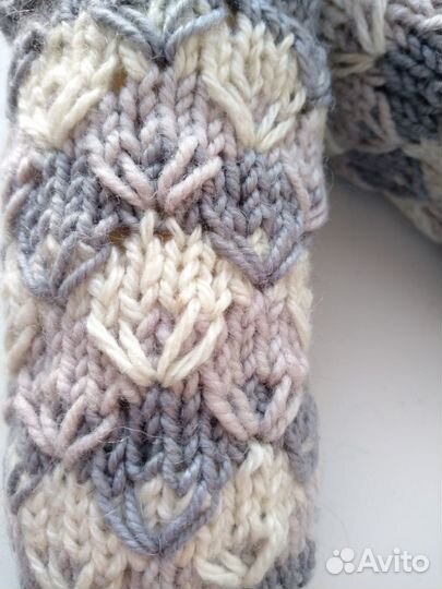 Носки полушерстяные ручной работы, 38-39