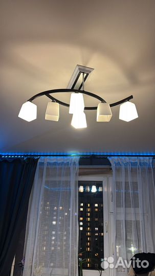 Люстра потолочная подвесная бу