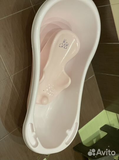 Ванночка для купания с горкой б/у