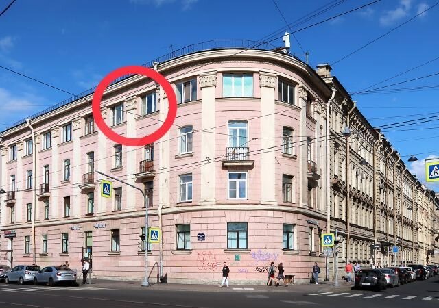 Комната 44,4 м² в 5-к., 4/4 эт.