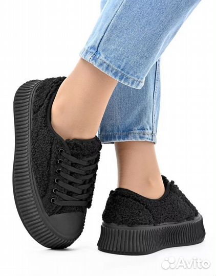 Кроссовки кеды женские барашки тренд 2025г новые