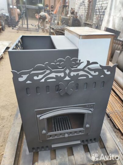 Банная печь на три помещения Бабочка