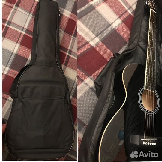 Акустическая гитара Martinez + комплектующие