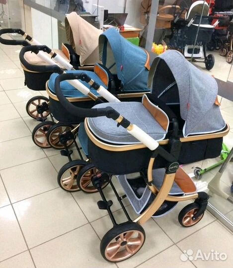 Универсальные коляски 3в1 Новые Детские