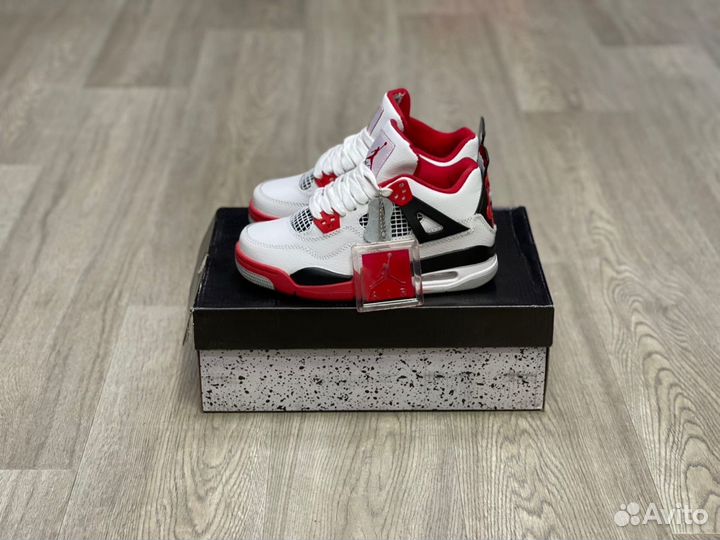 Кроссовки Air Jordan 4 Fire Red (36-45)