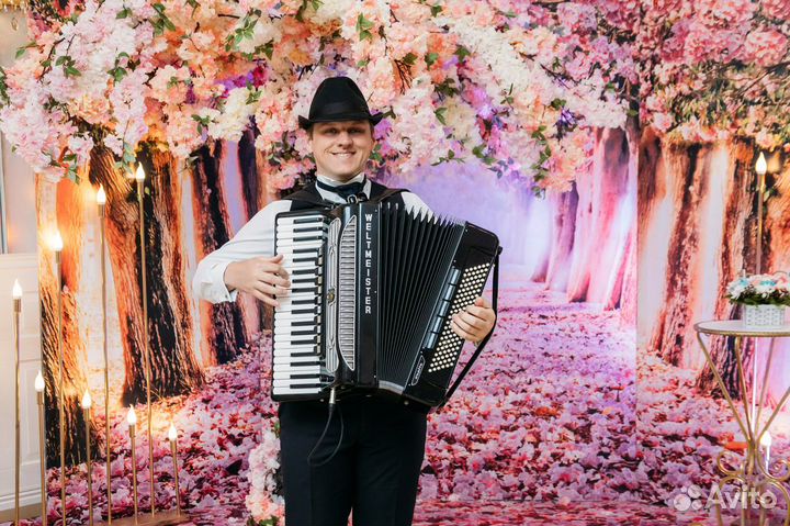 Музыкант артист аккордеонист баянист гармонист
