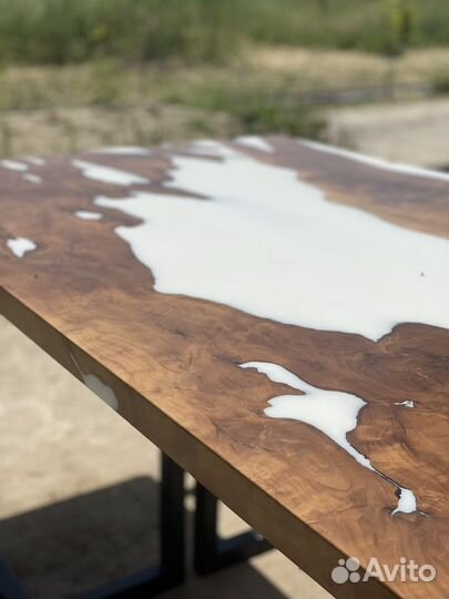 Изготовление столов лофт из эпоксидной смолы