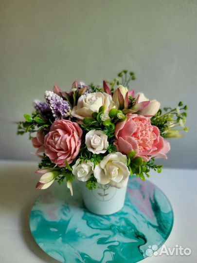 Букет цветов из мыла